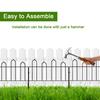 Garden Decorative Fence Metal Wire Fencing Border Outdoor 13in(H)*10ft(L) Small Fencing for Flower Bed Lawn Shrub Vegetable