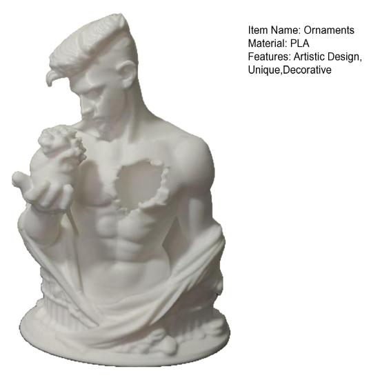 Фигурка Воин Сердца Yousheng, 3D-печатная художественная статуэтка для стола, Минималистичная скульптура для домашнего офиса, Креативный подарок-декор