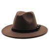 Men'S And Women'S Top Hats British Classic Jazz Hats Woolen Hats Big Eaves Hat Fashion Flat Hat Jz-012
