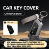 Чехол для ключа автомобиля для VW Volkswagen Golf 7 8 Git MK8 ID.3 ID.4 Cupra Formentor Skoda Octavia A8 SEAT Leon MK4 2020 2021