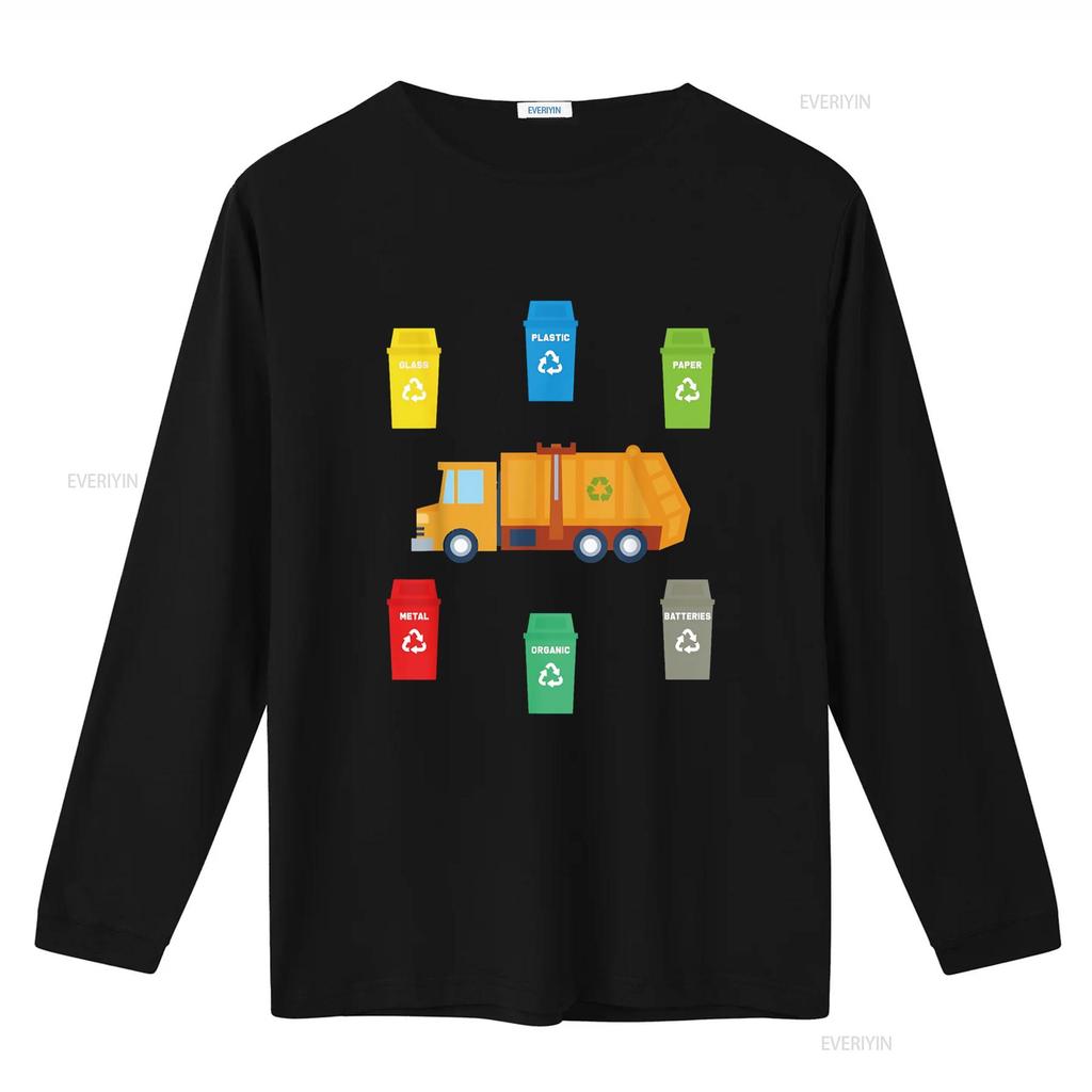 Recycling Trash Garbage Truck T Shirt Funny Toddler Boy Kids vintage Washed fashion Slightly Comfortable Stretched Breathable