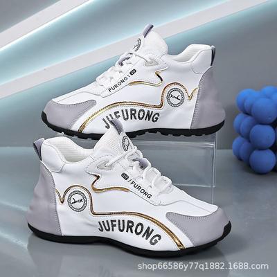 Мужская обувь весенне-осенняя повседневная обувь трендовая новая мужская спортивная обувь мужская и женская из той же кожи повседневная кожаная обувь