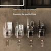 Punch-Free Wall-Mounted Bathroom Set: Toothbrush Holder & Mouthwash Cup Storage Rack