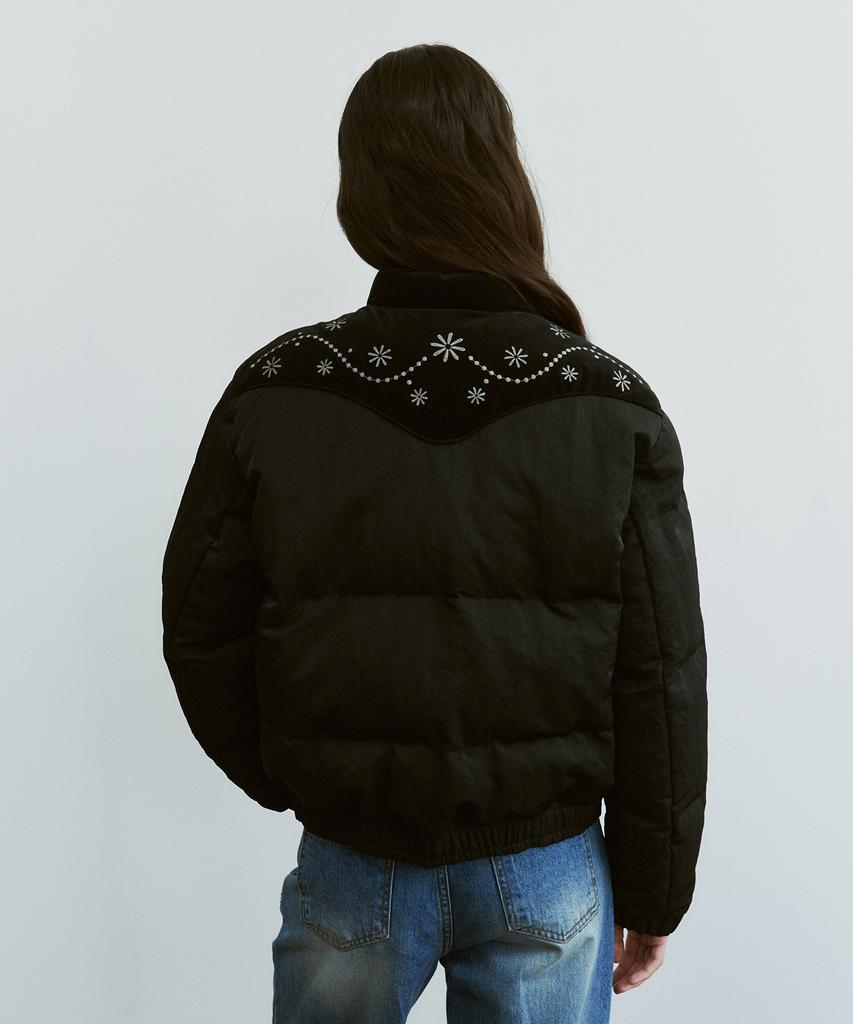 Fritur Western Puffer Jacket Black_F254Jp06