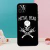 Панк-рок чехол для телефона для iPhone 17 Air 16 15 14 12 11 13 Pro Max 12 13 mini 15 16 Plus 16e Чехол Coque