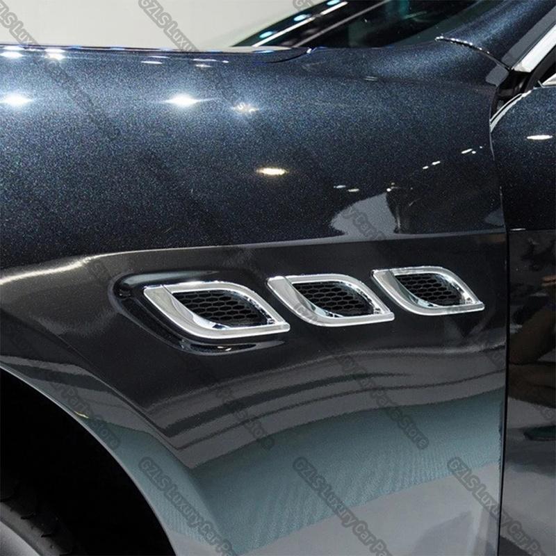 Exterior Left Right Side Body Fender Air Inlet Grille Trim For Maserati Ghibli Levante Quattropor 2014-2022