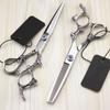 Professional 440C Steel 6 Inch Gem Dragon Hair Cutting Scissors Haircut Thinning Barber Tools Shears Hairdresser Scissors