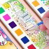 20 Pages Portable Watercolor Painting Book Coloring Books For Kids Drawing Gouache Paper Graffiti Educational Toys Stationery