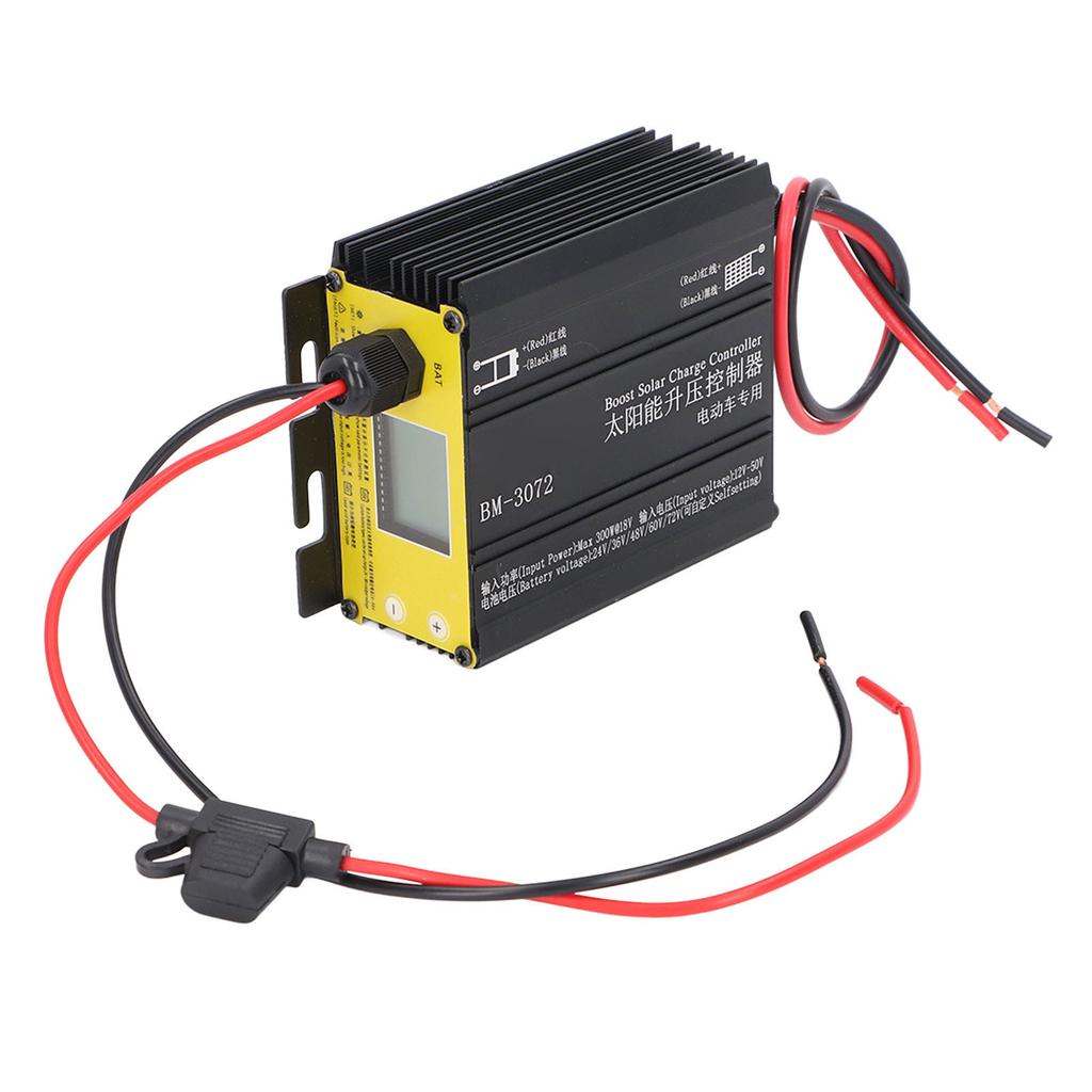 Повышающий MPPT контроллер заряда солнечной батареи 16A 12V 50V 300W для 24V 36V 48V 60V 72V кислотных, LiFe PO4, гелевых, заливных аккумуляторов