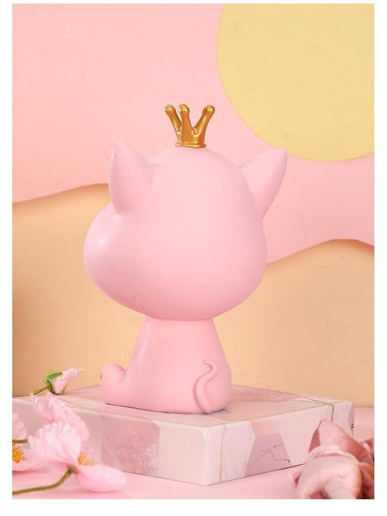 Креативное украшение из смолы в стиле кошки люкс для домашнего декора и хранения ключей