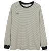 Striped Bottom Shirt Women's Plus Size Autumn Round Neck Long Sleeve Sweatshirt Top