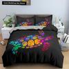 Sea Turtle Duvet Cover Set Pillow Cases Ocean Animal Turtle Bedding Set Queen Twin Kids Home Textiles Map Coral Quilt Cover King