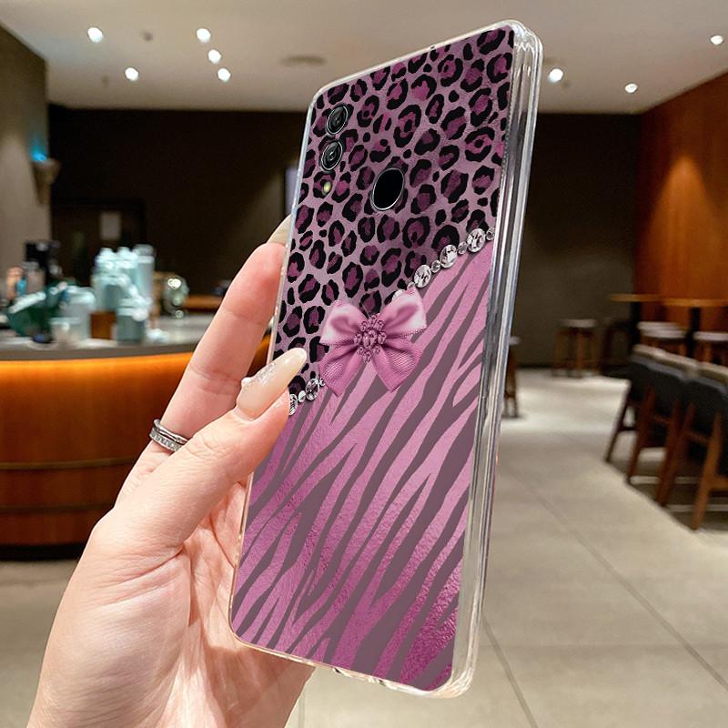 Phone Case For Honor 10 Lite/Huawei P Smart 2019 Coque Butterfly Bow Protective Casing Transparent Soft Silicone TPU Cover Funda