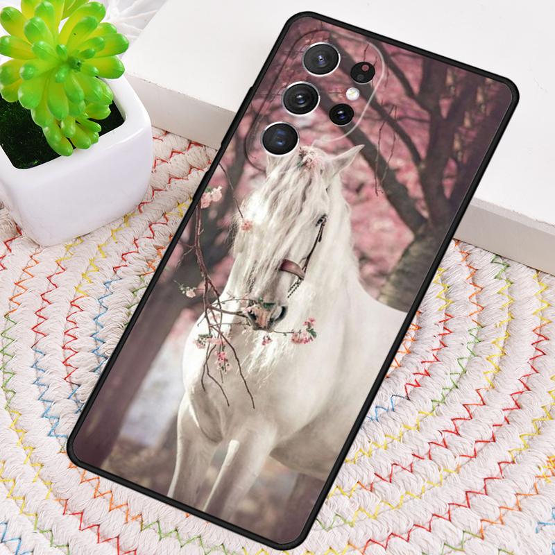 Бегущее животное лошадь ТПУ Чехол для телефона Для Samsung Galaxy note 10 pro S26 S25 S24 S23 S22 Ultra Plus S21 FE S20 Ударопрочный Чехол