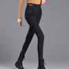 2022 New Winter Fashion Korean Stytle Thick High Waist Jeans Velvet Warm Women Pants Elastic Slim Trousers Harajuku Jeans Woman