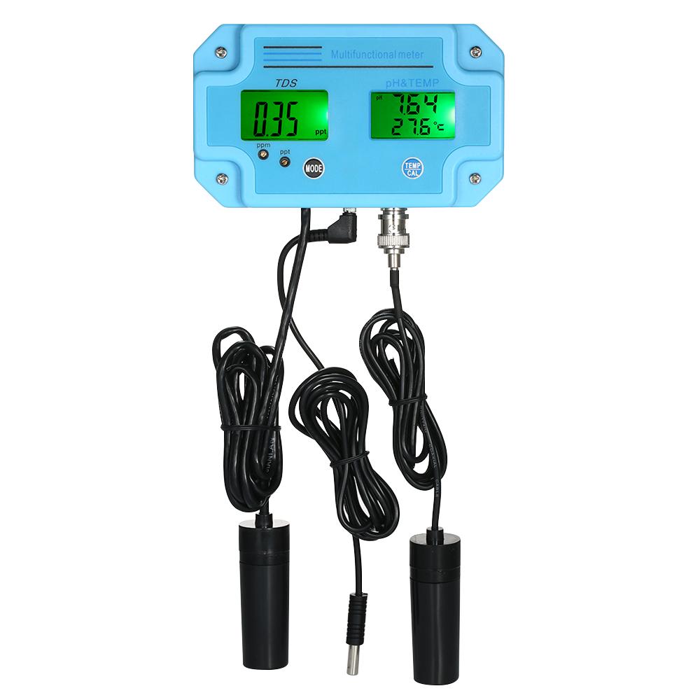 Professional 3 In 1 pH/TDS/TEMP Meter Water Detector Multi-parameter Digital LCD Tri-Meter