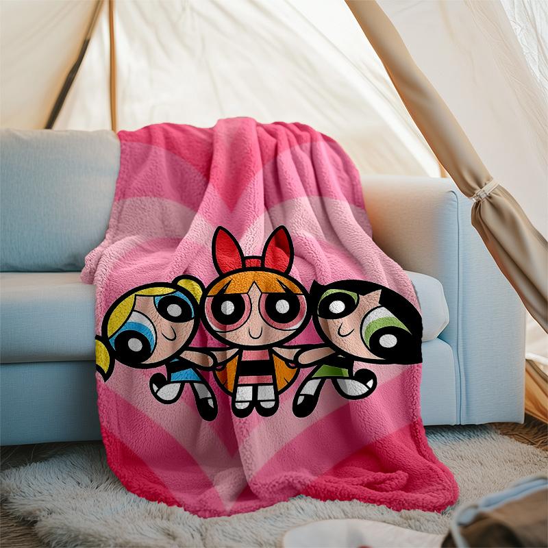 The Powerpuff Girls2 printed throw blanket—lightweight,soft,warm;versatile blanket for all seasons—perfect as &air-conditioning throw,nap blanket
