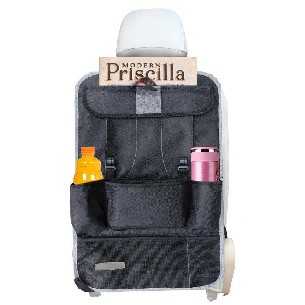 Органайзер на спинку сиденья автомобиля, многокарманная сумка для хранения, сумка из ткани Оксфорд, накладка против пинков