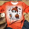 Foreign Trade Women's Clothing New Watercolor Painting Flower Printing 3D Digital Printing Halloween Ghost Printing EMA