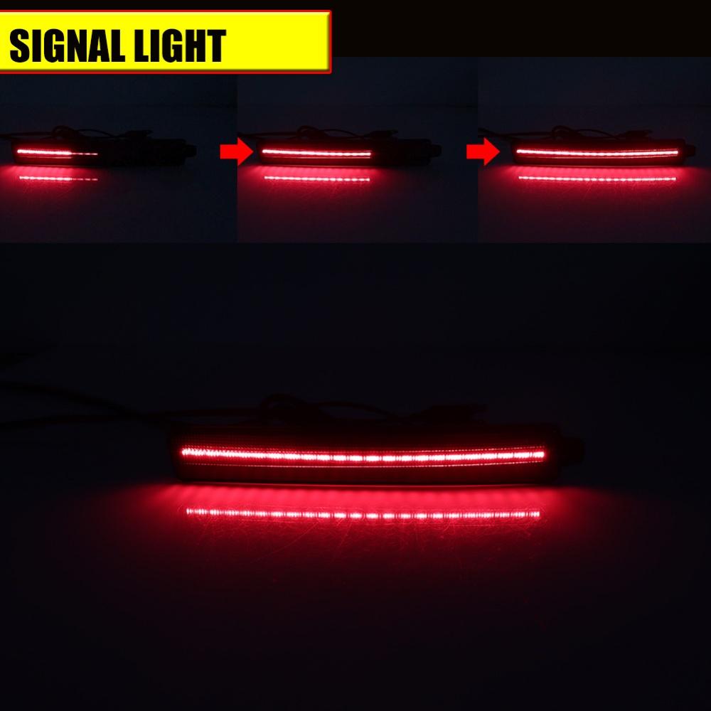 Rear Bumper Reflector Lights For Cadillac SRX For Chevrolet Traverse For GMC Acadia Tail/Brake Rear Fog Lamp Turn Signal Light