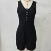 Women's Jumpsuit Casual Fashion Solid Color Jumpsuit Button Pocket Jumpsuit