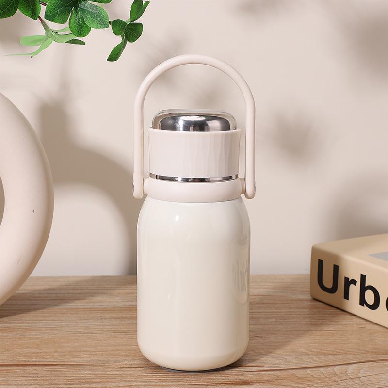 Stylish Large-Capacity Gradient 316 Stainless Steel Insulated Tea Cup, Portable and Convenient.