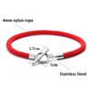 Stylish Men Bracelet Rope Stainless Steel OT Buckle Lucky Red Thread Braslet 7 Colors Milan String Beach Nautical Braclet Homme