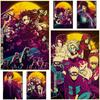 Ретро аниме персонаж плакат Demon Slayer Attack on Titan плакаты домашний декор росписи спальня бар кафе украшения стены стикеры