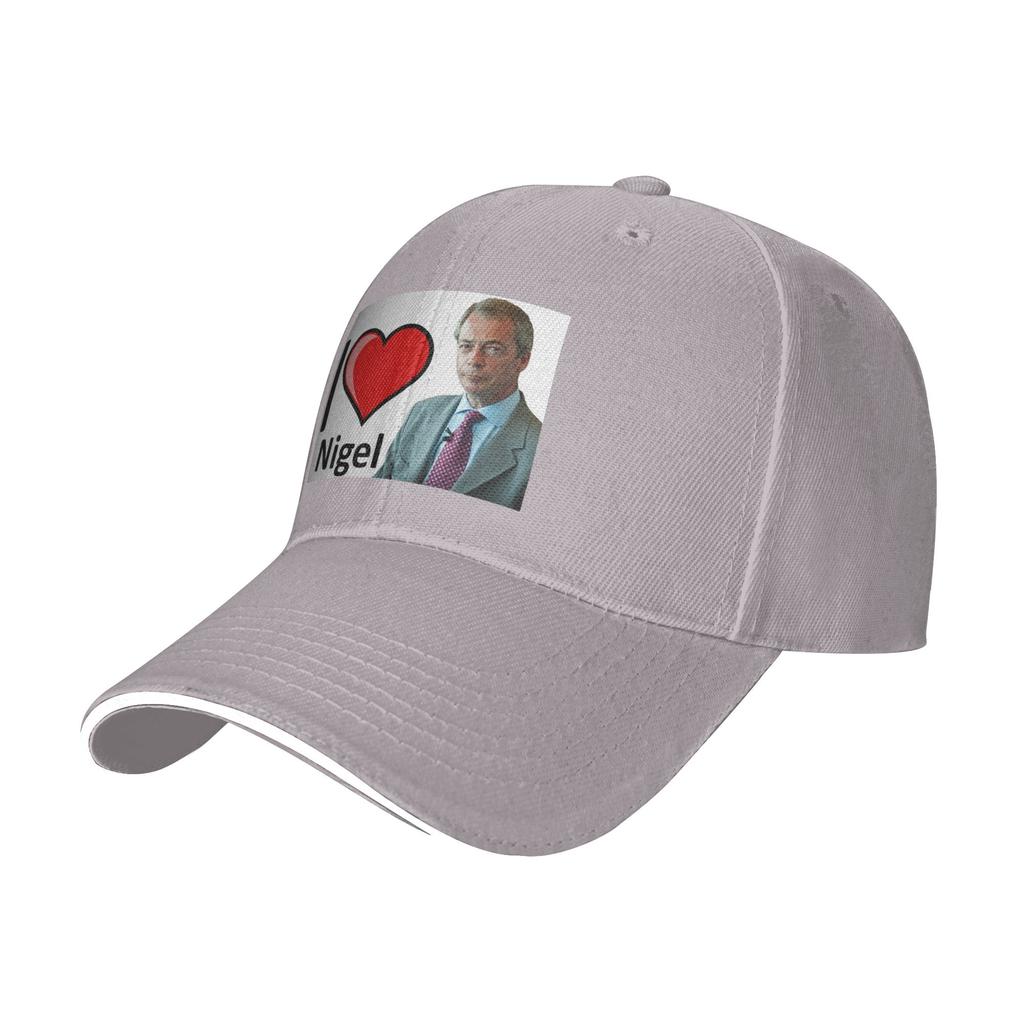 Fantastic I Love Nigel Farage Design Cap Casual Baseball Caps Adjustable Hat Hip Hop Summer Unisex Baseball Hats Customizable
