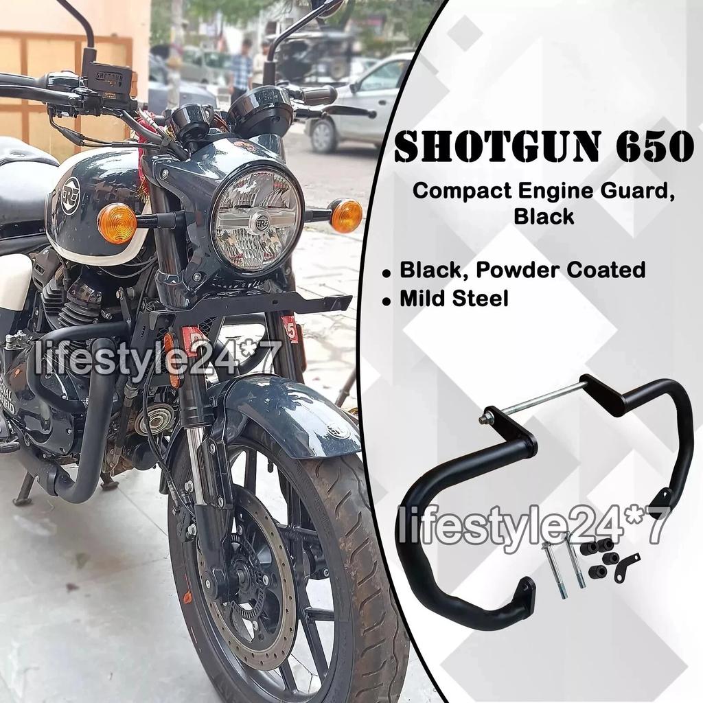 Подходит для Royal Enfield "Компактная пара защитных кожухов двигателя, черная" Для Shotgun 650