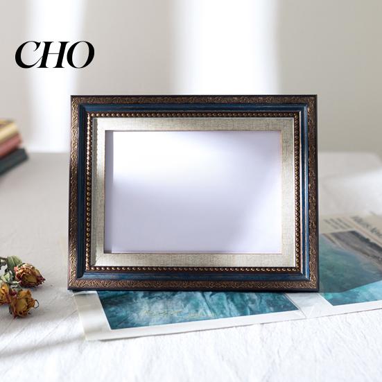 Lightweight Resin Photo Frame Vintage Frame, Art Mat Picture for Tabletop Display Elegant & Wall Mount, Decorative Studio Portrait Photos