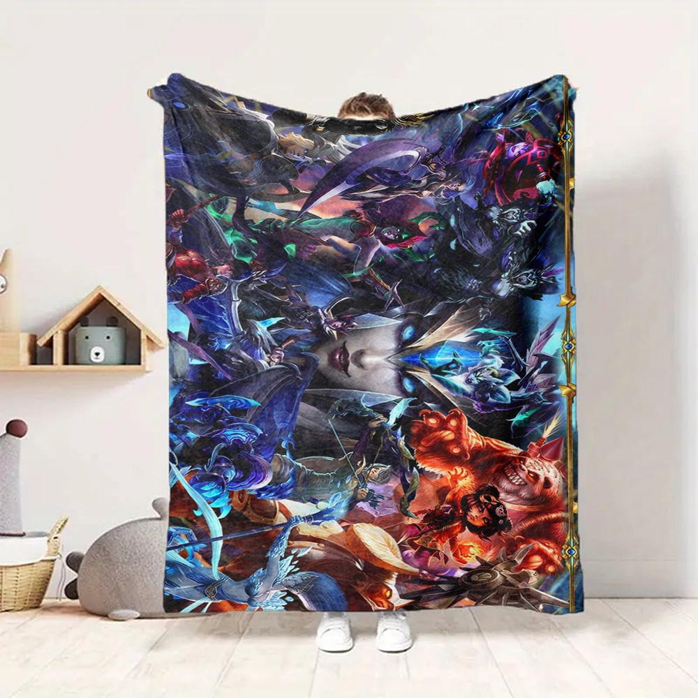 Fantasy Heroes Flannel Blanket Throw Blanket Soft Warm Sofa Bed Camping Car home Decor Unique Christmas Gift C9302284