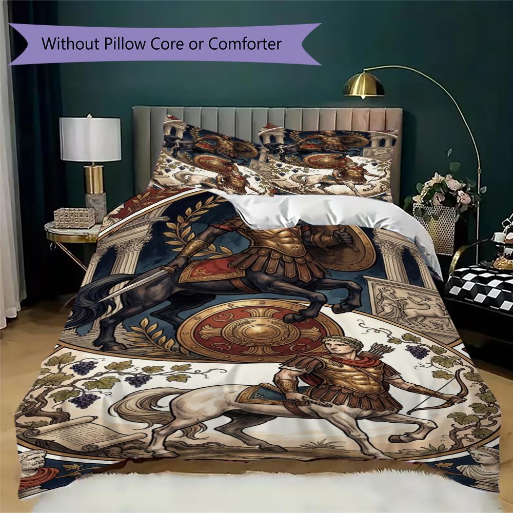 Centaur Pattern Bedding uilt Set uilt Cover Pillowcase Home Decoration Birthday Gift (1 * duvet cover + 2 * pillowcase without core)90