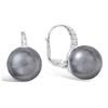 [H5489] - Silver Sleepers 'Sissi' Silver Gray (rhodium-plated) - 14 Mm
