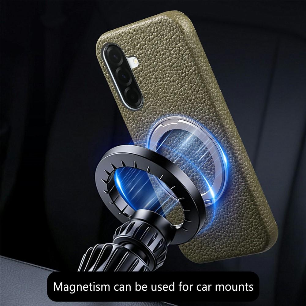 Case for Galaxy A16 5G - PC+Leather/PU, Green, With Stand