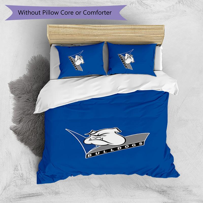 bulldogs Printed 3PCS Bedding Set Soft Breathable Duvet Cover Pillowcases Set Washable Bedroom Decor Home Gift