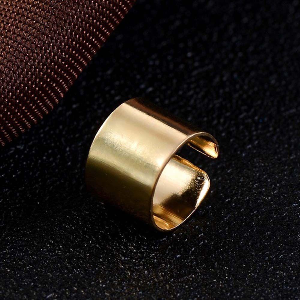 Gold Silver Color Geometric Wrap Non Piercing Clip Earrings Fashion Accessories Ear Cuff Jewelry