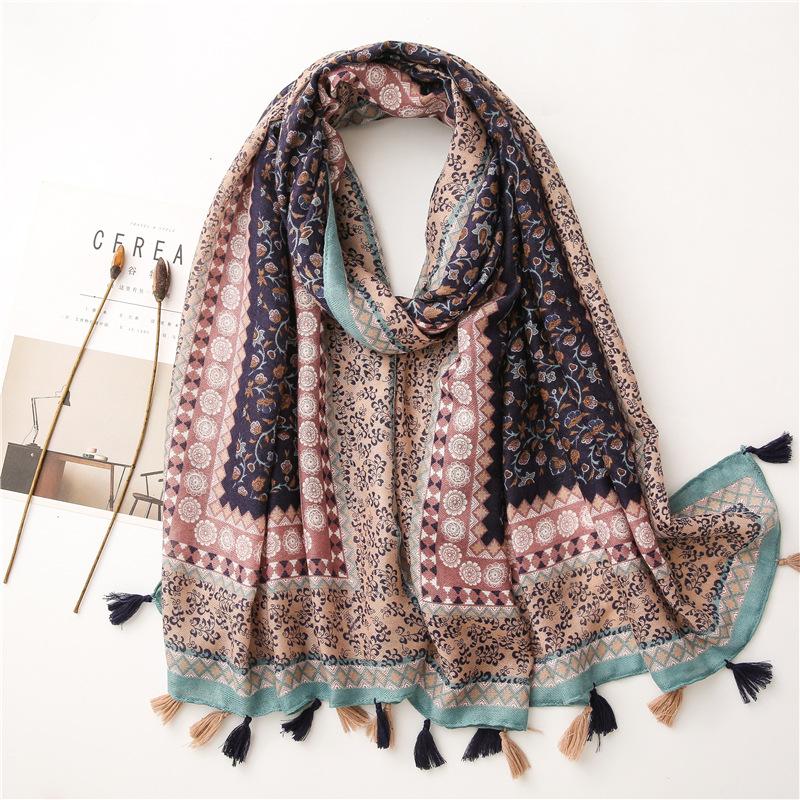 Summer Outdoor Sun Protection Beach Scarves Woman Girl Fashion Shawl Scarf Ladies Casual Daily Pashmina Wrap