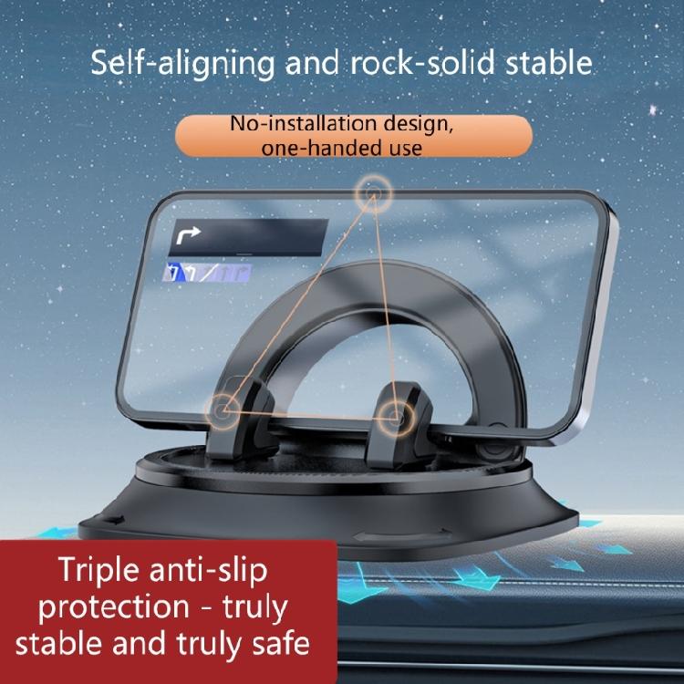Shockproof Car Phone Mount with Secure Suction & Universal Heavy Duty ABS Car Phone Holders Upgrades For Dashboard