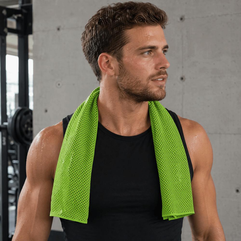 8PCS Polyester Cooling Towel Mesh Texture Microfiber Towel Portable Ice Towel Hiking