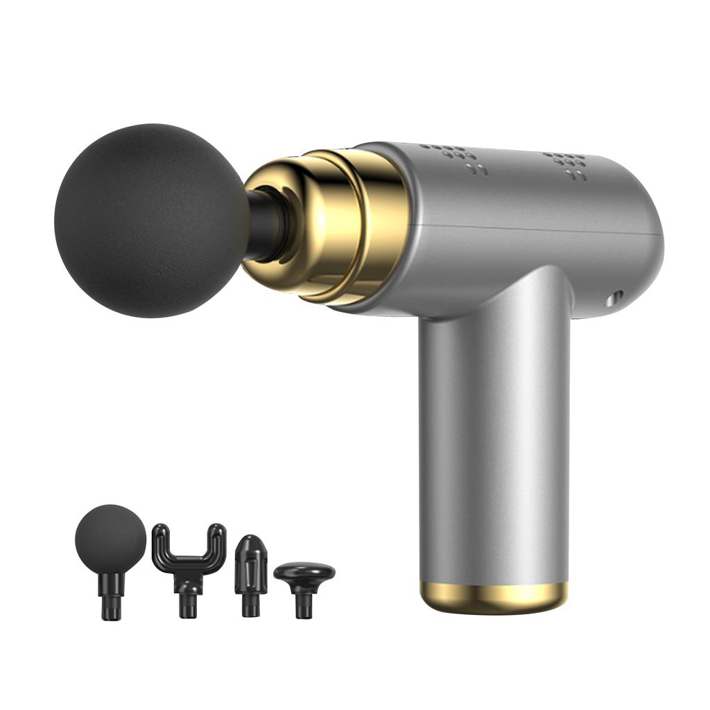 Fascia Massage Gun Muscle Relaxation Massager Portable Handheld Electric Body Massage Gun with 4