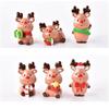 Figurines Christmas Gifts Decoration Supplies Elk  Decoration Micro Landscape Christmas Decoration