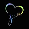 JESUS HEART Sticker On The Car Vinyl Decal Waterproof Decoration Car Stickers