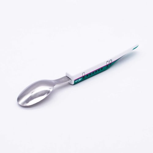Daiwa Toy Shinkansen Train Spoon, Approx. 15.5cm, E5 Series, Made In Japan, Tableware Train NS-01
