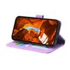 For Samsung Galaxy S25+ Leather Case Lines Imprint Wallet Phone Cover