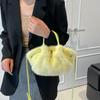 Autumn/Winter 2025 Faux Fur Cloud Bag - Women's Large Capacity Crossbody Shoulder Bag, Simple Fashion for Cute Girls.