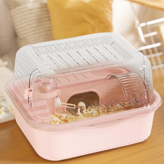 Клетка для хомяка, домик для мелких животных, большая вместимость, прозрачный дизайн, песчанки, грызуны, клетка для мелких животных, игровой домик
