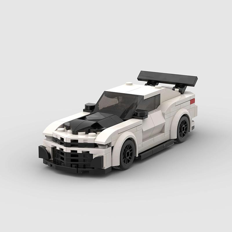 Технический Скоростной Автомобиль MOC Городской Гоночный Автомобиль Ралли Строительные Блоки Набор Кирпичей Ретро Украшение DIY Игрушки Для Детей Взрослых Подарки на День Рождения