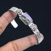 Womens Day Deal Radiant Purpurite Stone Sterling Silver Birthday Bangle Jewelry