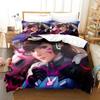 Новый Аниме Dva Overwatch Комплект постельного белья Пододеяльник Одеяло Подушка King Queen Twin Размер для Мальчиков Девочек Взрослых